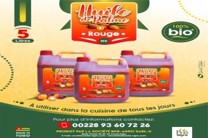 HUILE PALMISTE ROUGE 5L from Togo